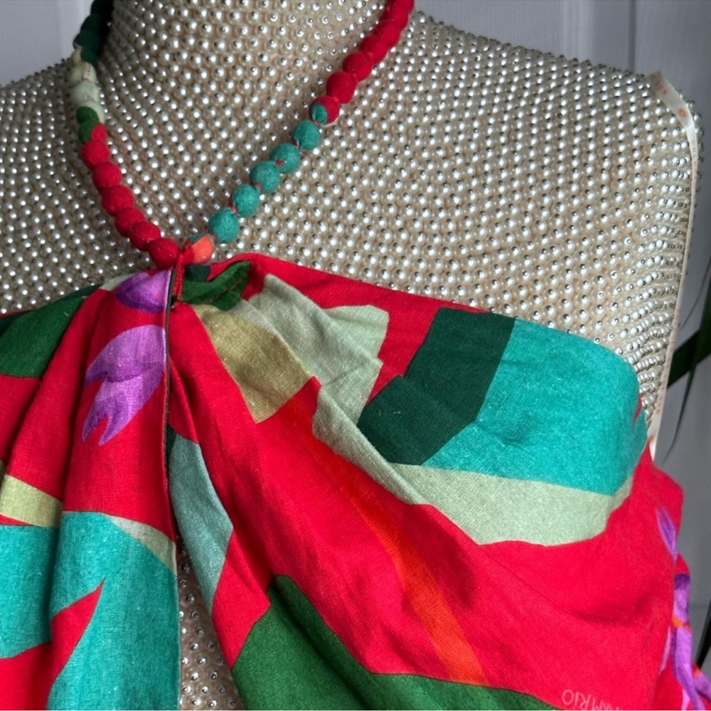FARM Rio Heliconia Linen Halter Top - Picture 10 of 13